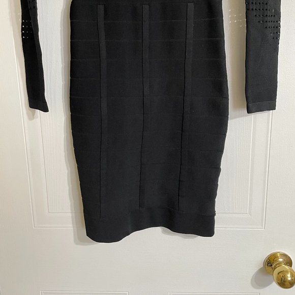 French Connection Black Bandage Mini Dress - Picture 3 of 7